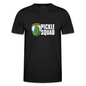 Gurken Gesundes Essen Vegan Gewürzgurken - Männer Funktions-T-Shirt - Schwarz - Vorne - AI Model Male 178 dark (178cm)