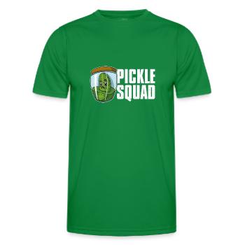 Concombres Aliments sains Cornichons végétaliens - T-shirt sport Homme - vert - Devant - AI Model Male 178 dark (178cm)