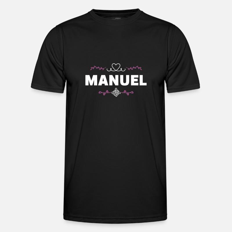 Manuel - Männer Funktions-T-Shirt - Schwarz