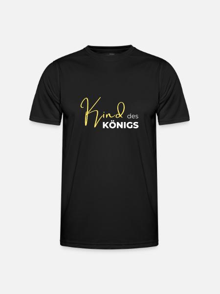 Kind des Königs - Männer Funktions-T-Shirt - Schwarz