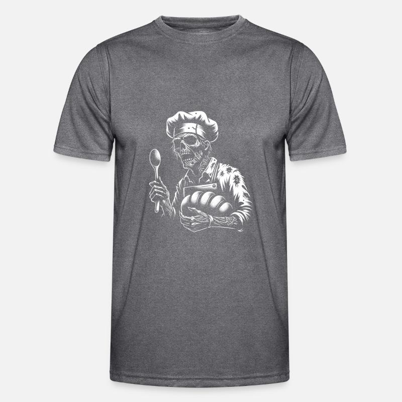 Zombie as Baker - creepy horror baker Men's Functional T-Shirt
