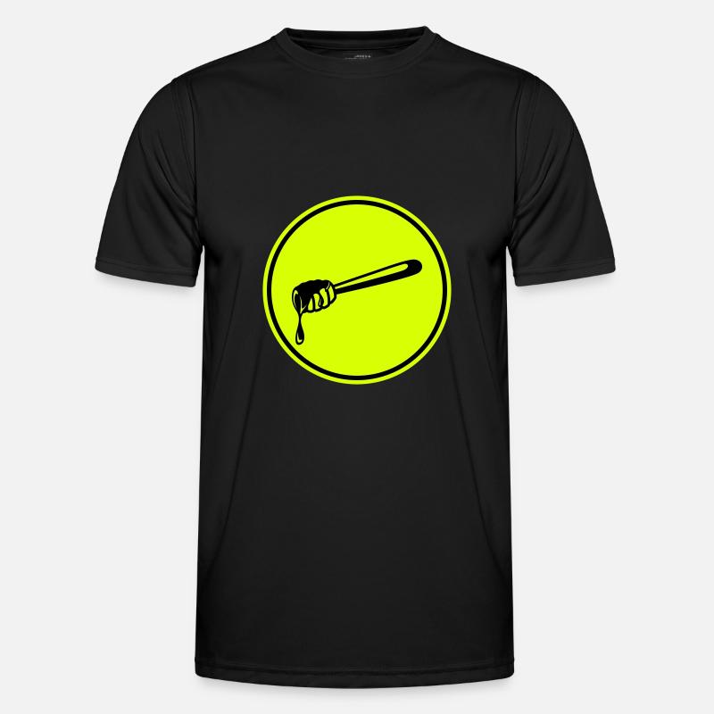 Stick chisel symbol beekeeper - Men's Functional T-Shirt - black