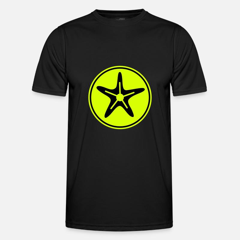 starfish icon icon - Men's Functional T-Shirt - black