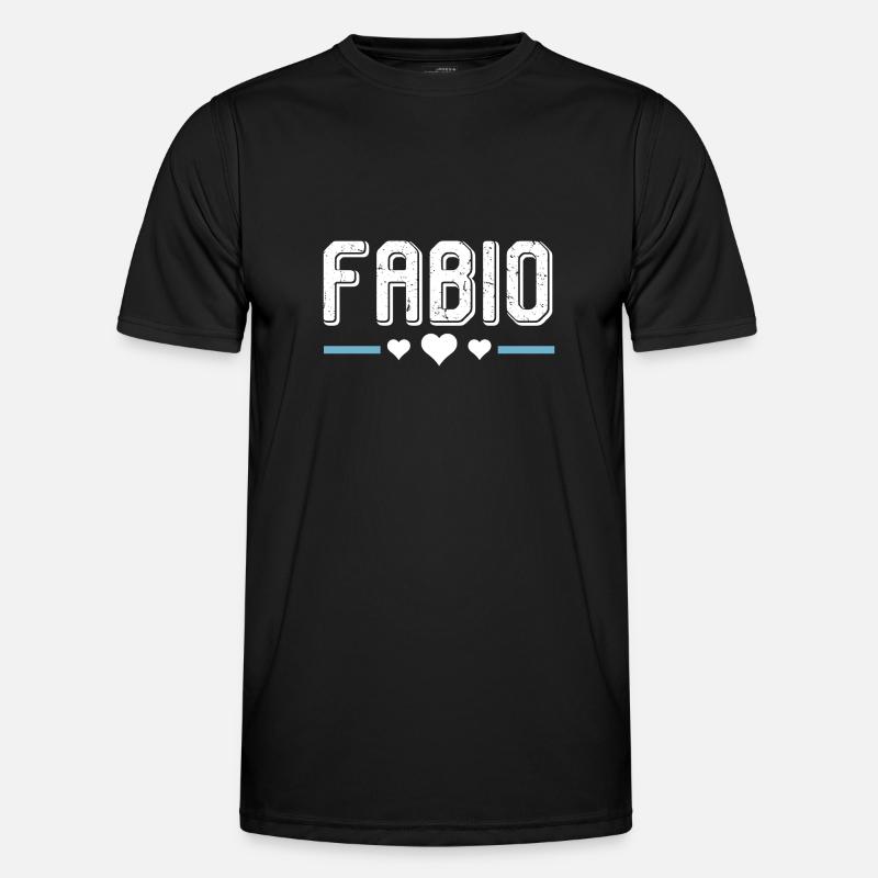 Fabio - Funksjons-T-skjorte for menn - svart