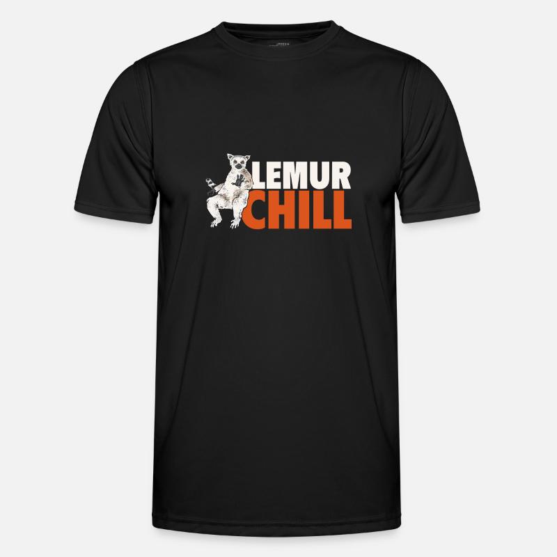 Lemur Catta Ring-tailed lemur - Men's Functional T-Shirt - black