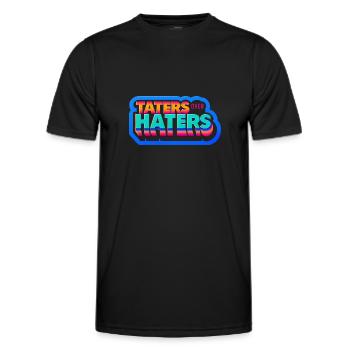 Taters sur les haineux 19 - T-shirt sport Homme - noir - Devant - AI Model Male 178 dark (178cm)