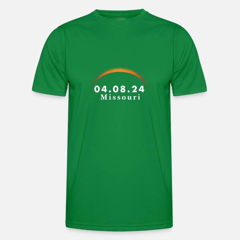Total Solar Eclipse Path of Totality Missouri Männer Funktions-T-Shirt