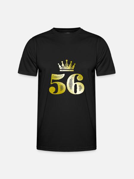 56 Number Crown Gold - Men's Functional T-Shirt - black