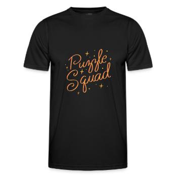 Puzzle Squad Puzzle Hobby Puzzle - Männer Funktions-T-Shirt - Schwarz - Vorne - AI Model Male 178 dark (178cm)
