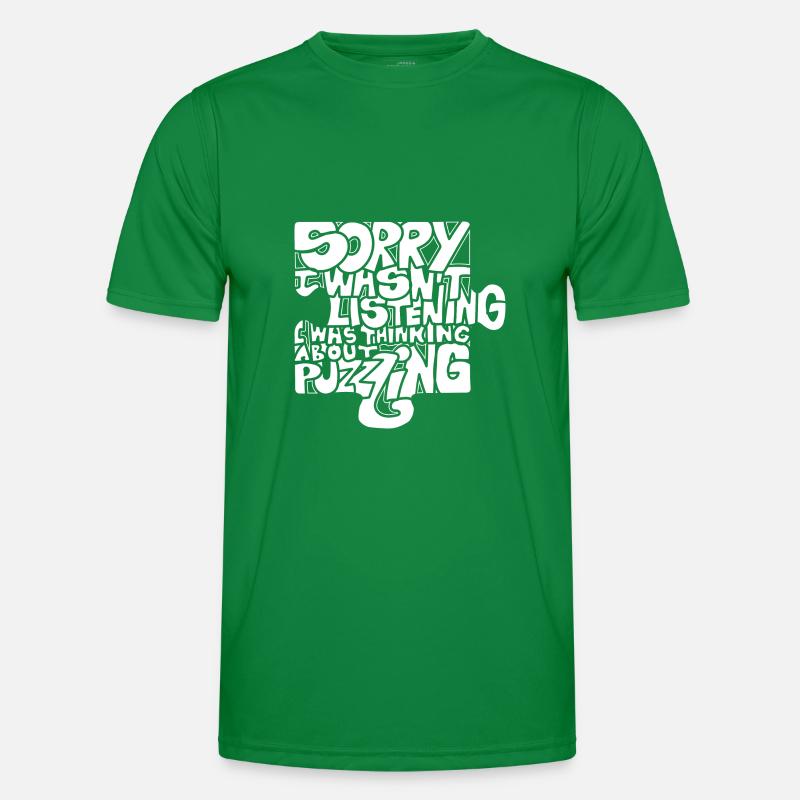 Denken Sie an rätselhafte Hobby-Puzzlespiele Männer Funktions-T-Shirt