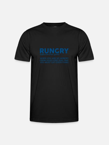 Rungry, Defninition Description 3 - Men's Functional T-Shirt - black