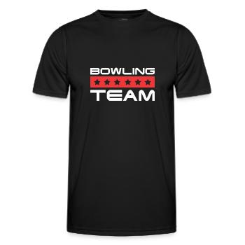 Équipe de bowling - T-shirt sport Homme - noir - Devant - AI Model Male 178 dark (178cm)