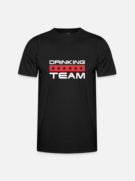 Drinking Crew - Men's Functional T-Shirt - black