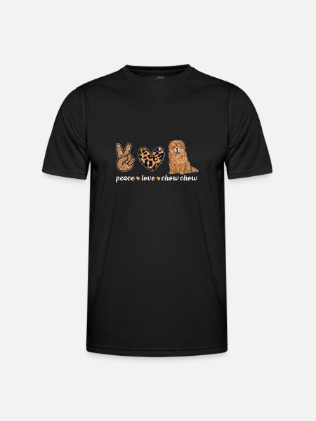 Chow Chow Dog - Men's Functional T-Shirt - black
