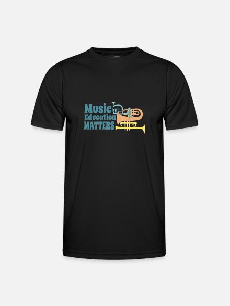 Music Education Matters Music Teacher - Men's Functional T-Shirt - black