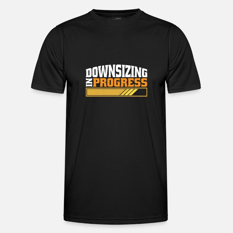 Downsizing In Progress 25 - Männer Funktions-T-Shirt - Schwarz