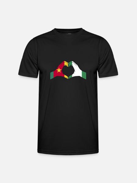 Flag of Cameroon Cameroon - Men's Functional T-Shirt - black