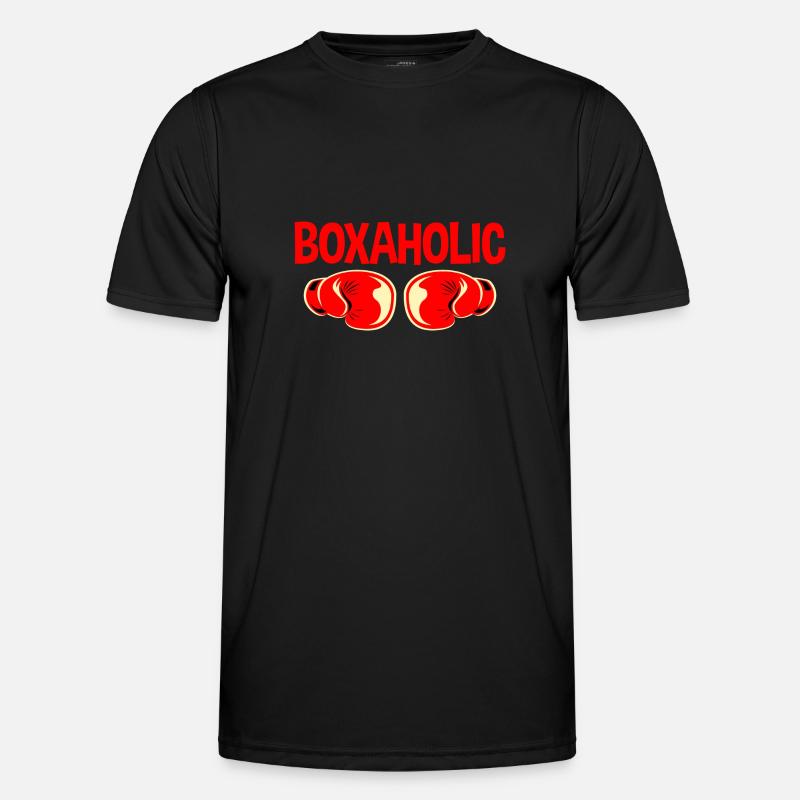 Boxaholic 2 - Männer Funktions-T-Shirt - Schwarz