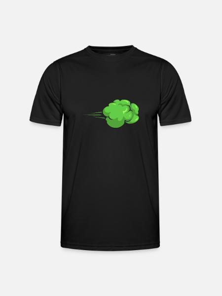 fart farting farting farting - Men's Functional T-Shirt - black