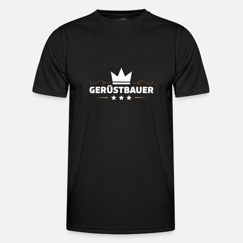 Gerüstbauer Beruf - Männer Funktions-T-Shirt - Schwarz