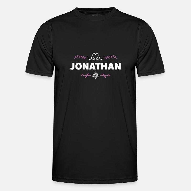 Jonathan - Männer Funktions-T-Shirt - Schwarz