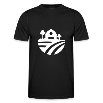 Farm Ernte icon - Männer Funktions-T-Shirt - Schwarz - Vorne - AI Model Male 178 dark (178cm)