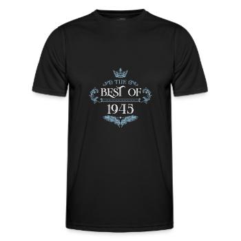1945 best of - Men's Functional T-Shirt - black - Front - AI Model Male 178 dark (178cm)