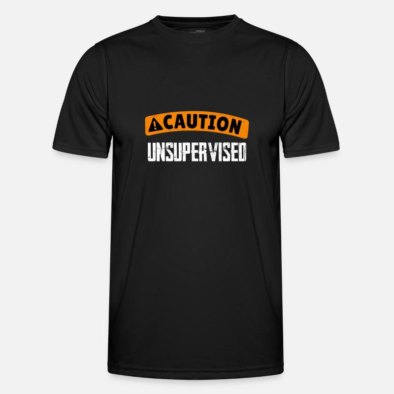 Caution Unsupervised 4 - Men's Functional T-Shirt - black