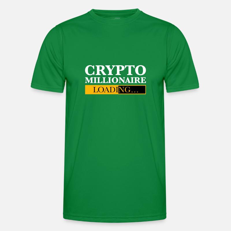 Crypto Millionaire Loading Men's Functional T-Shirt