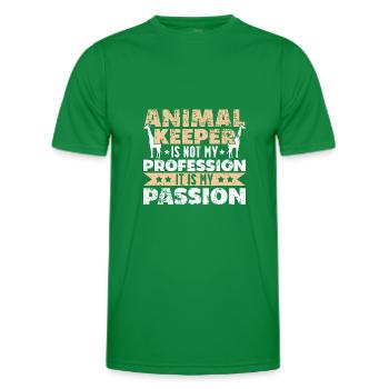Animal de la passion - T-shirt sport Homme - vert - Devant - AI Model Male 178 dark (178cm)