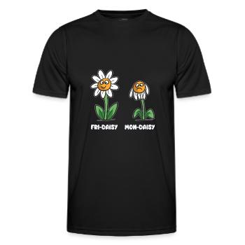 Life of a daisy Mon-Daisy Fri-Daisy - Men's Functional T-Shirt - black - Front - AI Model Male 178 dark (178cm)