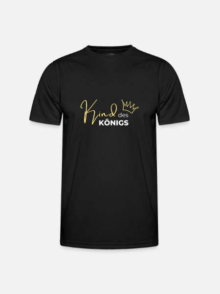 Kind des Königs - Männer Funktions-T-Shirt - Schwarz