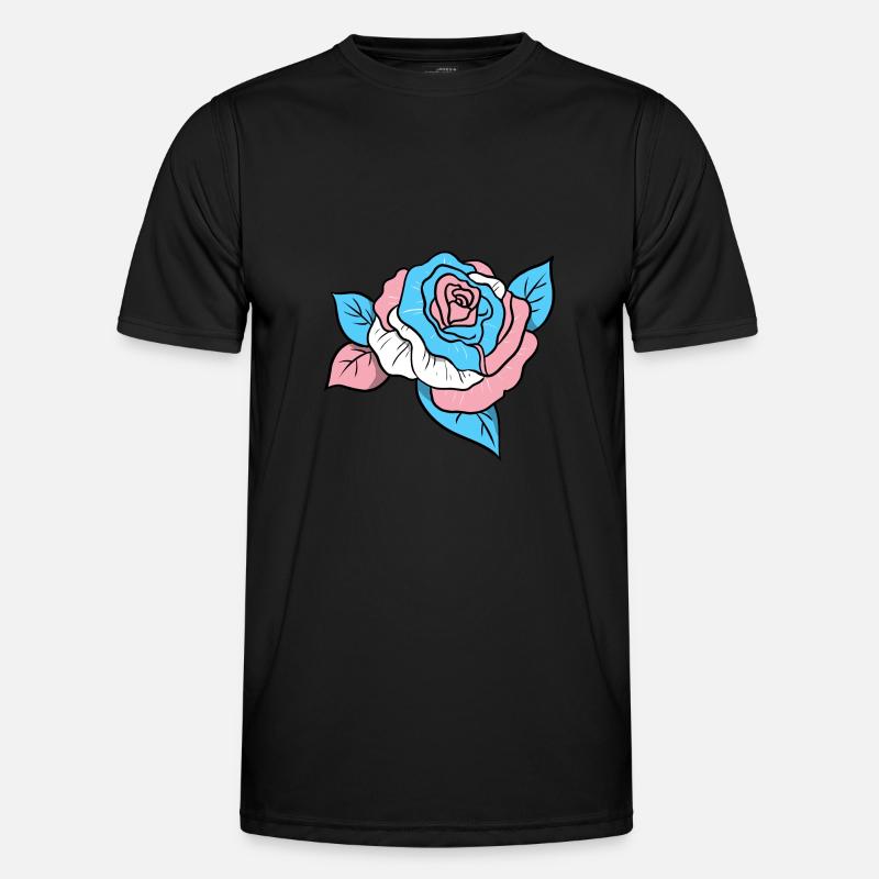 Trans Pride Rose Männer Funktions-T-Shirt