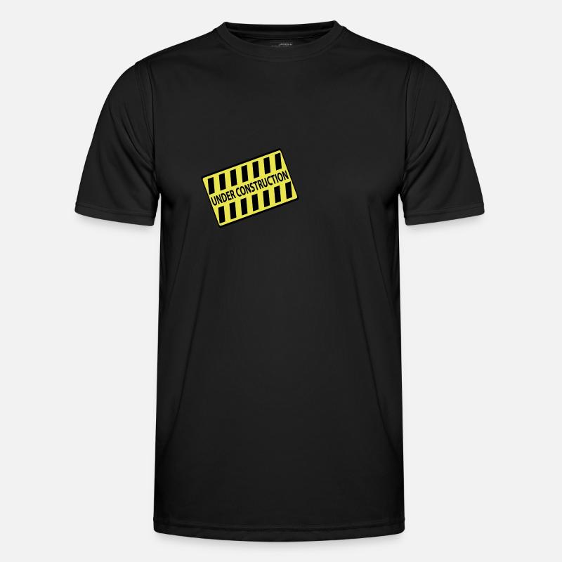 Under Construction - Men's Functional T-Shirt - black