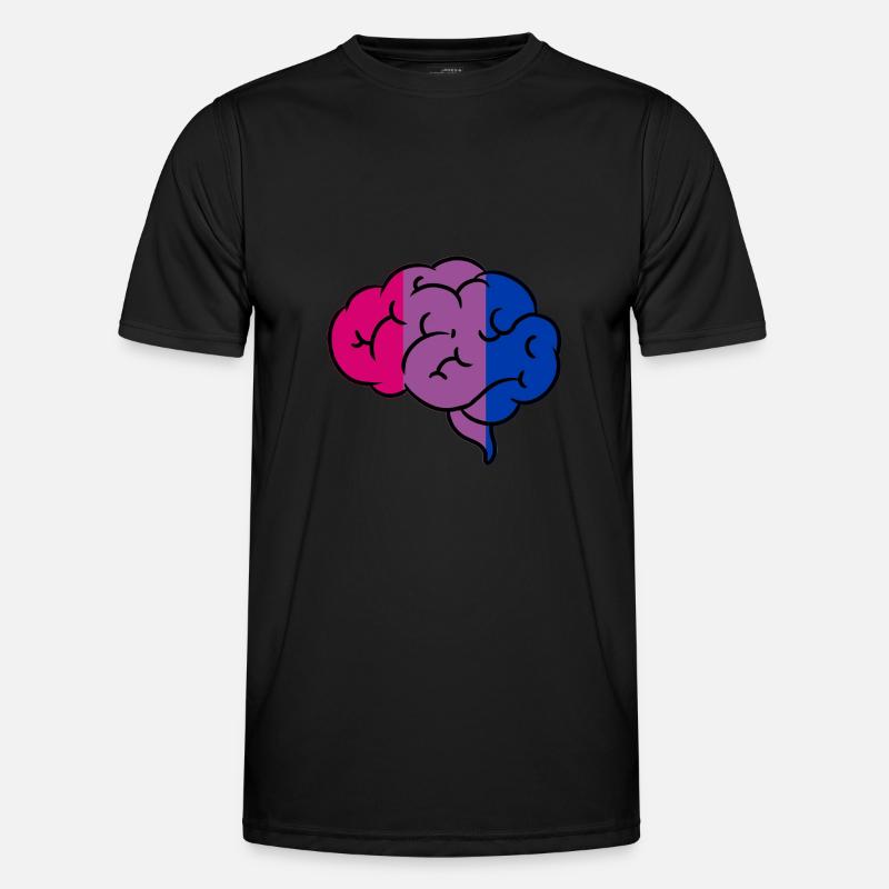Bisexual Brain Bi Pride Men's Functional T-Shirt