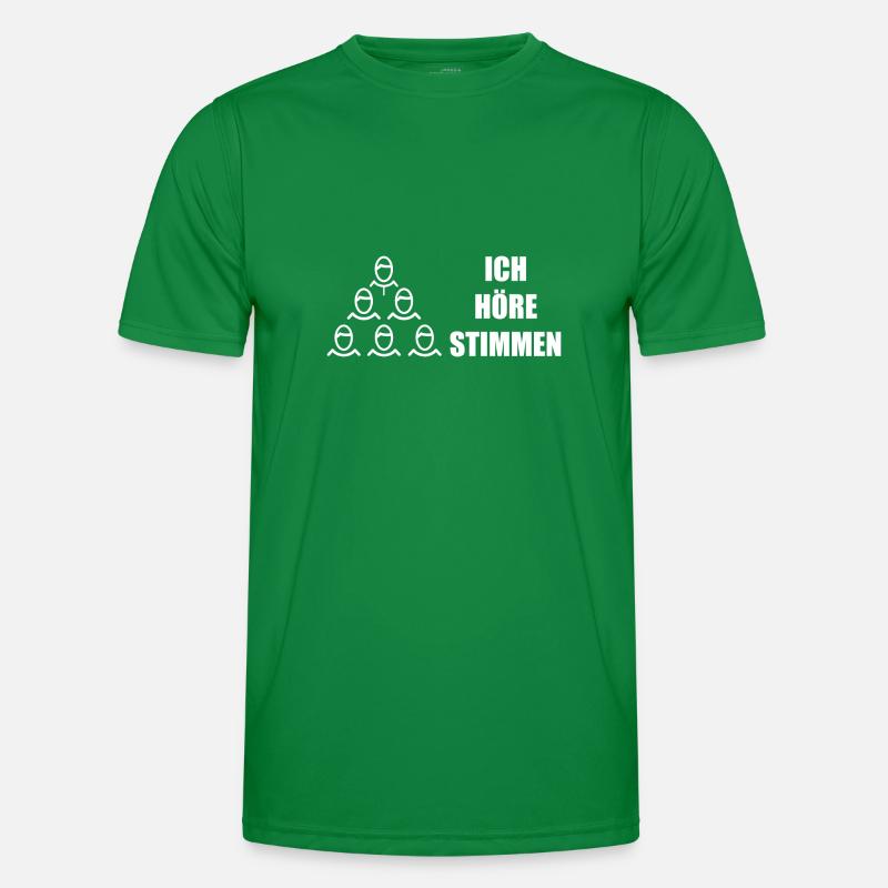 Ich Höre Stimmen Chor Dirigent Männer Funktions-T-Shirt
