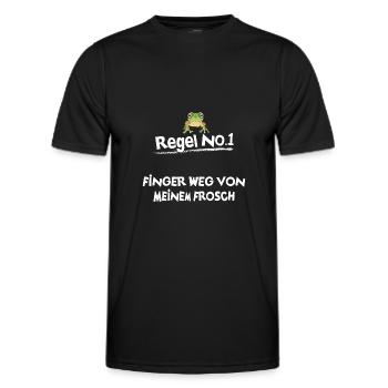 Frösche Frosch - Männer Funktions-T-Shirt - Schwarz - Vorne - AI Model Male 178 dark (178cm)
