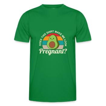 Schwangere lustige Sprichwort Schwangerschaft - Männer Funktions-T-Shirt - Kelly Green - Vorne - AI Model Male 178 dark (178cm)