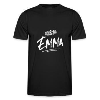 Emma - Männer Funktions-T-Shirt - Schwarz - Vorne - AI Model Male 178 dark (178cm)