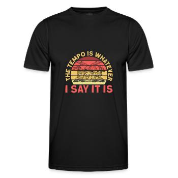 Drummer, Drummer, Drummer, Musician, Drummer - Men's Functional T-Shirt - black - Front - AI Model Male 178 dark (178cm)