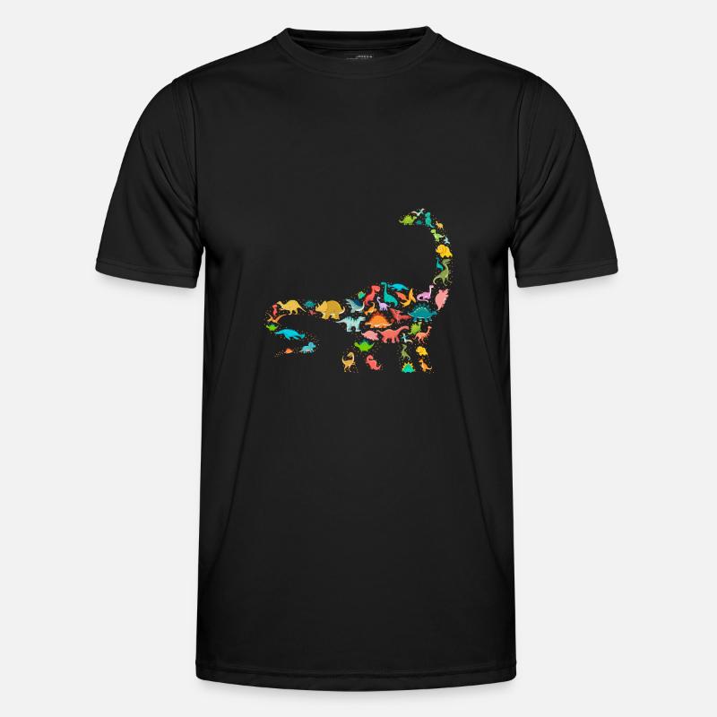 Brachiosaurus Dinosaur - Men's Functional T-Shirt - black