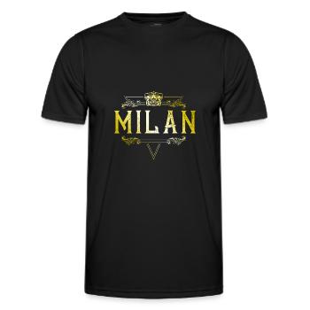 Cerf-volant - T-shirt sport Homme - noir - Devant - AI Model Male 178 dark (178cm)