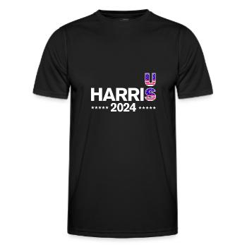 US Elections 2024 - Men's Functional T-Shirt - black - Front - AI Model Male 178 dark (178cm)
