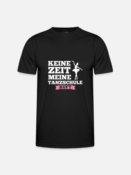 Ballerina Mädchen Balletttanz Geschenk - Männer Funktions-T-Shirt - Schwarz