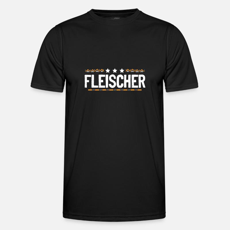 Fleischer Beruf - Männer Funktions-T-Shirt - Schwarz