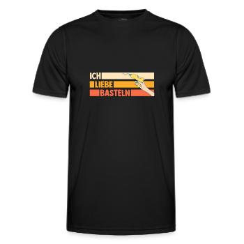 Bastler Bastelunterricht Basteln - Männer Funktions-T-Shirt - Schwarz - Vorne - AI Model Male 178 dark (178cm)