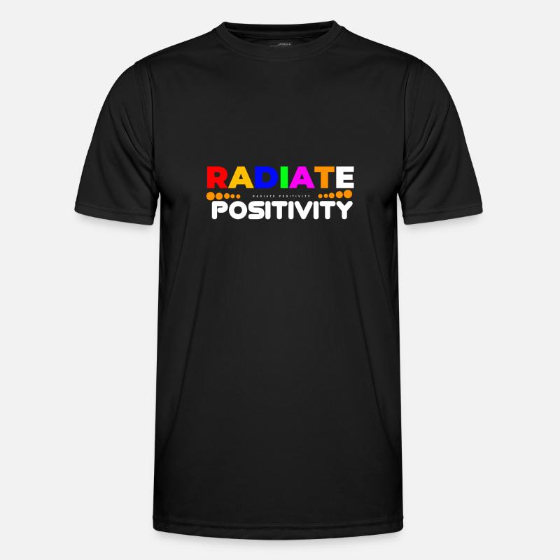 Radiate Positivity - Men's Functional T-Shirt - black