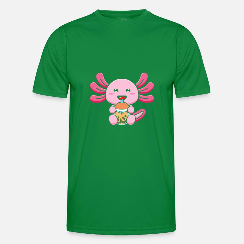 Bubble Tea Axolotl T-shirt sport Homme