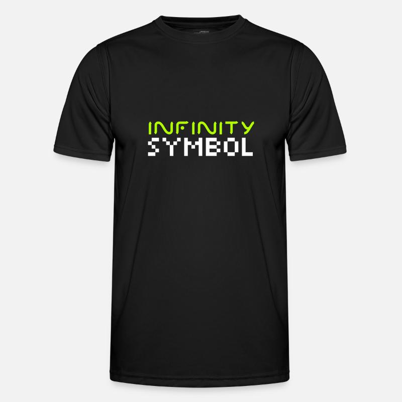 Infinity symbol - Men's Functional T-Shirt - black