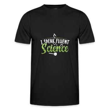 Biology Science | Biologist student gift - Men's Functional T-Shirt - black - Front - AI Model Male 178 dark (178cm)